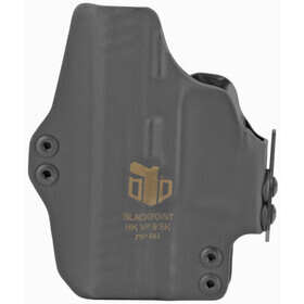 BlackPoint Tactical Right Hand Dual Point AIWB Holster Fits H&K VP9SK and is made of Kydex and Leather material